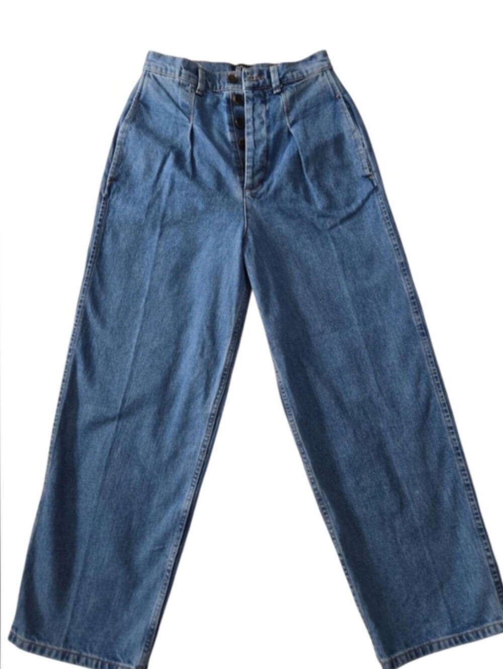BDG Urban Outfitters Women’s High Waisted Wide Leg Button Fly Denim Jeans Sz 26